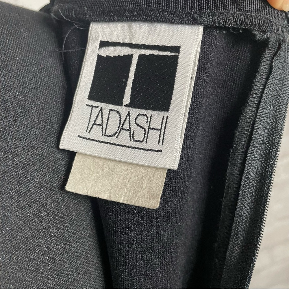 Tadashi Shoji Vintage Black Nylon Sleeveless Gown (RARE) Size 4 - Picture 7 of 8